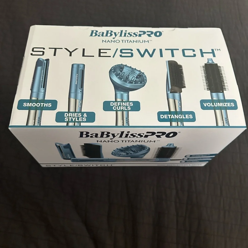 BaBylissPRO Style/Switch Ionic Multi-Styler & Dryer & babyliss paddle brush.